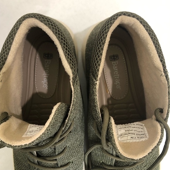 Baretraps Men’s Luca Lace-Up Sneakers Shoes Size 11M Dark Sage Green Comfort EUC - Picture 8 of 9